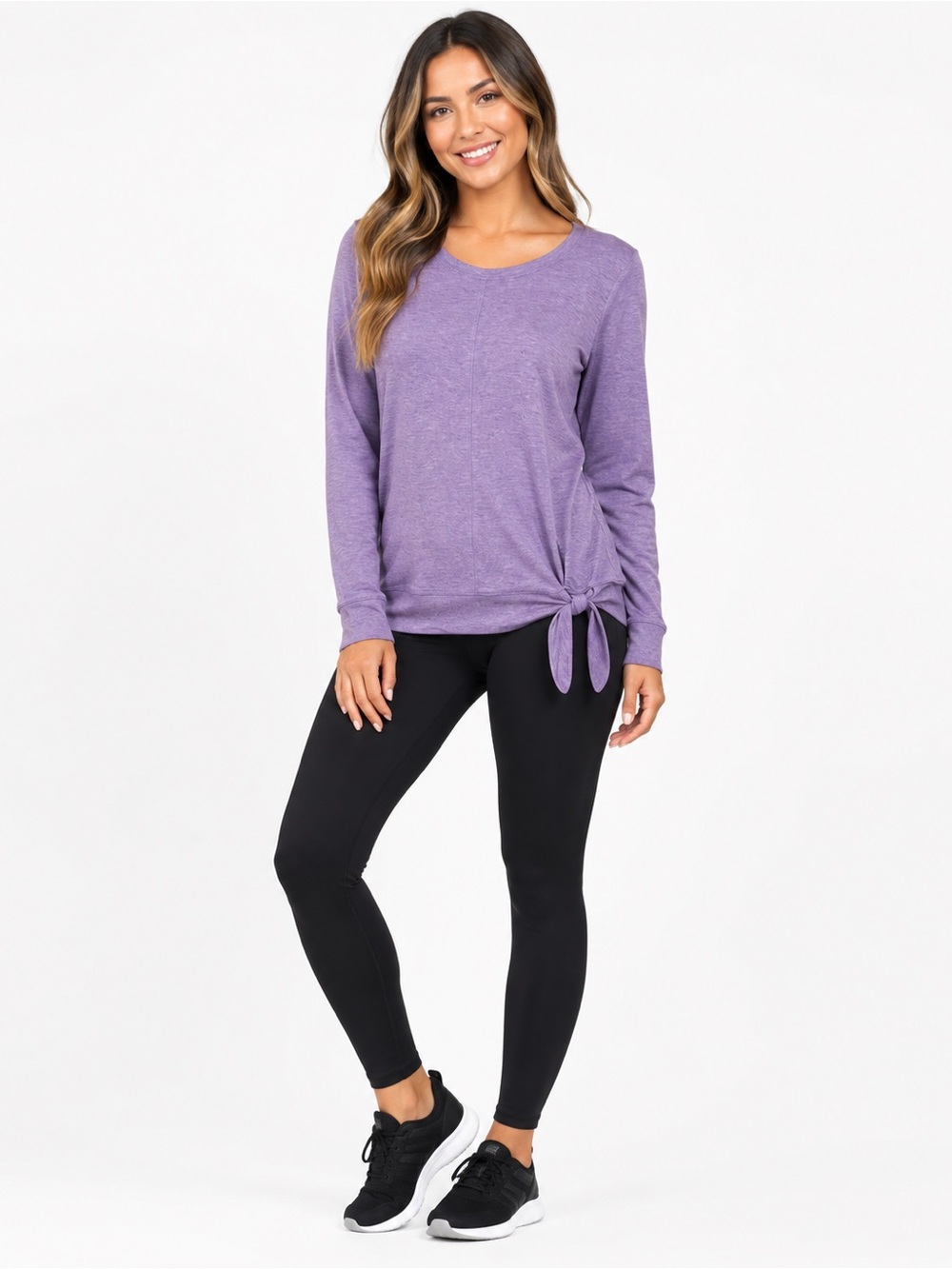 Christopher & Banks Lavender Long Sleeve Tee